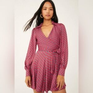 Free People It Takes Two Sleeve Mini Dress XL